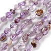 Natural Purple Lodolite Quartz Beads Strands G-P497-01C-32-1