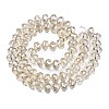 Electroplate Transparent Glass Beads Strands EGLA-N002-16-A02-2