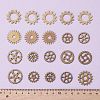 20Pcs Metal Alloy Steampunk Gear Charms Connectors Cog Pendants TIBEP-FS0001-04AB-2