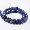 Natural Blue Aventurine Beads Strands G-F380-8mm-6