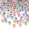300Pcs Luminous Acrylic Beads MACR-YW0001-38-3