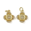 Brass Micro Pave Cubic Zirconia Pendants KK-I358-063G-E-1