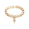 Heart Brass Cuff Cup Peg Ring Settings LS-KK-A244-02C-G-2