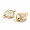 Baroque Natural Keshi Pearl Connector Charms PEAR-P004-22B-KCG02-4