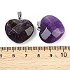 Natural Amethyst Pendants G-A281-02P-12-3