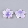 Flower Acrylic Bead Caps X-SACR-T017-51F-2
