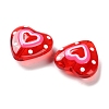 Glass Enamel Beads X-LAMP-S068-04A-2
