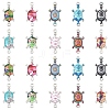 20Pcs 10 Colors Alloy Enamel Connector Charms ENAM-YW0008-59-1