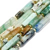Natural Chrysocolla and Lapis Lazuli Beads Strands G-D353-A04-2