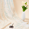 1M Polyester & PVC Sequined Mesh Fabric DIY-CY0003-54B-4