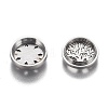 304 Stainless Steel Diffuser Locket Aromatherapy Essential Oil AJEW-N025-07P-3