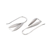 Rhomdium Plated 925 Sterling Silver Earring Hooks STER-NH0001-71B-P-2