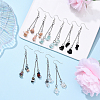 5Pair Brass Dangle Earring EJEW-YW00001-01-4