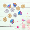 18Pcs 3 Colors 201 Stainless Steel Pendants STAS-DC0013-72-4