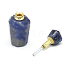 Natural Lapis Lazuli Openable Perfume Bottle Pendants G-E556-02G-3