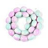 Spray Painted Synthetic Turquoise Beads Strands TURQ-T004-15D-2