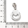 Rack Plating Alloy Crystal Rhinestone European Dangle Charms PALLOY-P307-11A-P-3