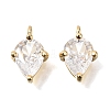 Brass Micro Pave Cubic Zirconia Pendants KK-C255-15A-01-1