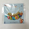 Alloy Enamel Butterfly with Evil Eye Pendant Locking Stitch Markers HJEW-PH01894-2