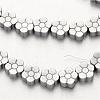 Electroplate Non-magnetic Synthetic Hematite Beads Strands G-F300-07-01-1