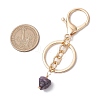 Rough Raw Natural Amethyst Nuggets Keychains KEYC-JKC01063-3