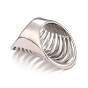 Non-Tarnish 304 Stainless Steel Chunky Hollow Ring for Women RJEW-B040-12B-P-2