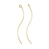 Brass Earring Findings KK-A274-17D-G-1