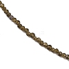 Natural Golden Sheen Obsidian Beaded Necklaces NJEW-K114-A-A19-3