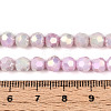 Anti-Tarnish Electroplate Glass Beads Strands EGLA-T021-6mm-15-06-4
