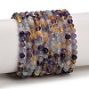 Natural Purple Fluorite Beads Strands GG-CBA753B-A01-4mm-2