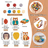 69Pcs 12 Style Food Grade Eco-Friendly Silicone Focal Beads SIL-BT0001-06-4