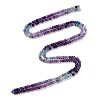 Gradient Color Natural Colorful Fluorite Beads Strands G-F778-A01-02-3