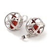 Natural Carnelian Round Ball Pendants G-Q163-05P-03-2