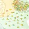 120Pcs 8 Colors Frosted Acrylic Pendants PALLOY-YW00102-5