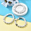 Natural Howlite Beaded Stretch Bracelets BJEW-Q692-42-10mm-1