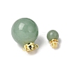 Natural Green Aventurine Perfume Bottle Pendants GG-CBA7610-02G-08-2