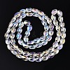 Electroplate Glass Beads Strands EGLA-N002-08-2