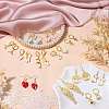 Brass Dangle Earrings & Huggie Hoop Earrings Sets EJEW-PH01362-2