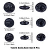24Pcs 3 Style 1-Hole Alloy Shank Buttons BUTT-GF0001-37-2