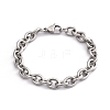 Tarnish Resistant 304 Stainless Steel Cable Chain Bracelets X-BJEW-I238-09P-4