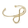 Infinity Brass Cuff Bangles BJEW-D039-37F-G-2