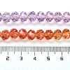 Transparent Painted Glass Beads Strands DGLA-A034-T8mm-A12-3