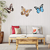 Gorgecraft Butterfly Iron Art Wall Hanging Decorations Creative Butterfly Decoration Vintage Wall Decor Christmas Party Decoration DIY-GF0001-82-6