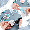 6Pcs 6 Styles Ocean Theme Seed Beads Cloth Patches PATC-WR0001-17-3