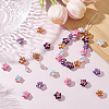 50Pcs 5 Styles Opaque & Transparent Acrylic Enamel Beads OACR-PH0004-61-2
