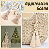 700Pcs 3 Styles Unfinished Wood Rondelle Beads WOOD-PA0001-50-5