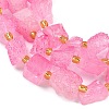 Raw Rough Natural Quartz Crystal Beads Strands G-Z131-J01-11-4