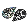Acrylic Shell Pendants OACR-B039-03-2