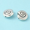 Tibetan Style Alloy Snail Shell Beads TIBEB-5570-AS-LF-2