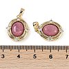 Natural Rhodonite Oval Pendants KK-P283-42B-GG-3